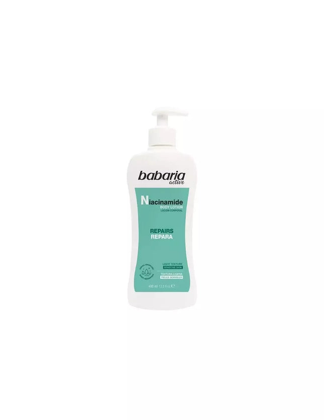 Babaria Aktyvus Niacinamido Kūno Losjonas Jautriai Odai Su Purškikliu 400ml