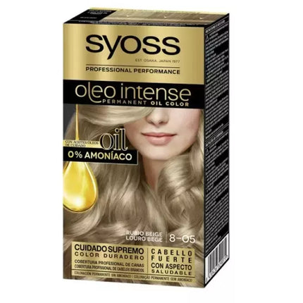 Syoss Oleo Intense Permanent Hair Color 8-05 Smėlinis šviesus