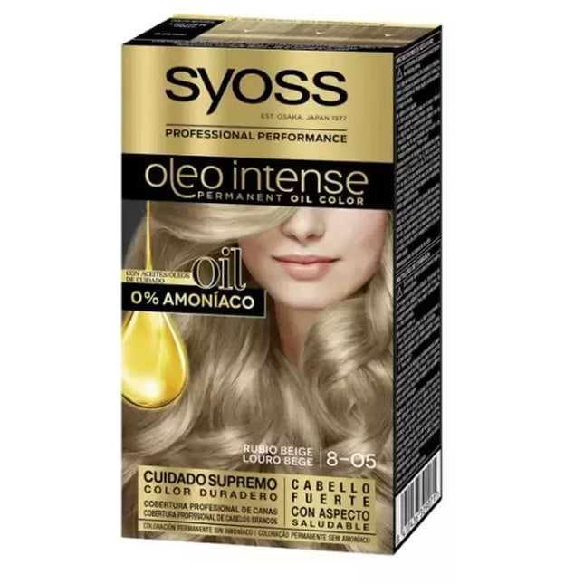 Syoss Oleo Intense Permanent Hair Color 8-05 Smėlinis šviesus