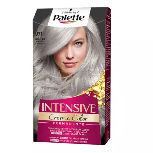 Schwarzkopf Palette Intensive Creme Color Tamsvinimo priemonė U71 Pilkas sidabras