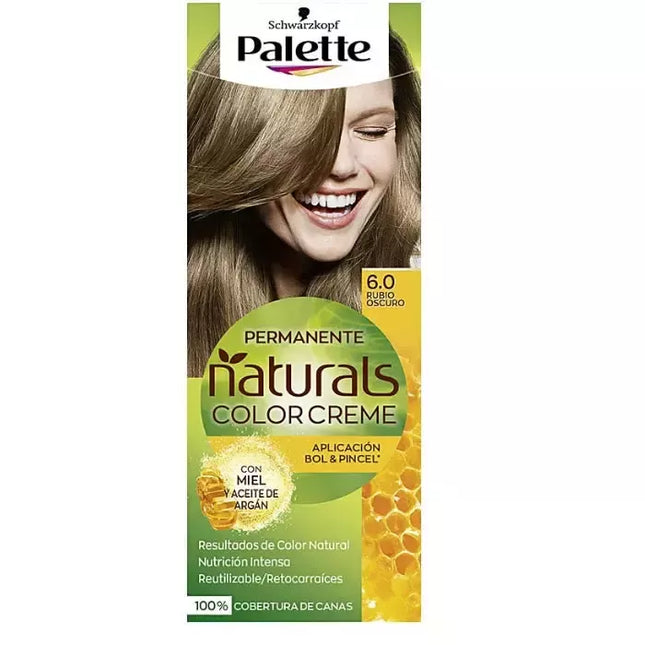 Schwarzkopf Palette Naturals Color Creme 6.0 Tamsiai Šviesūs