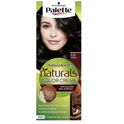 Schwarzkopf Palette Naturals Color Creme 1.0 Juodasis