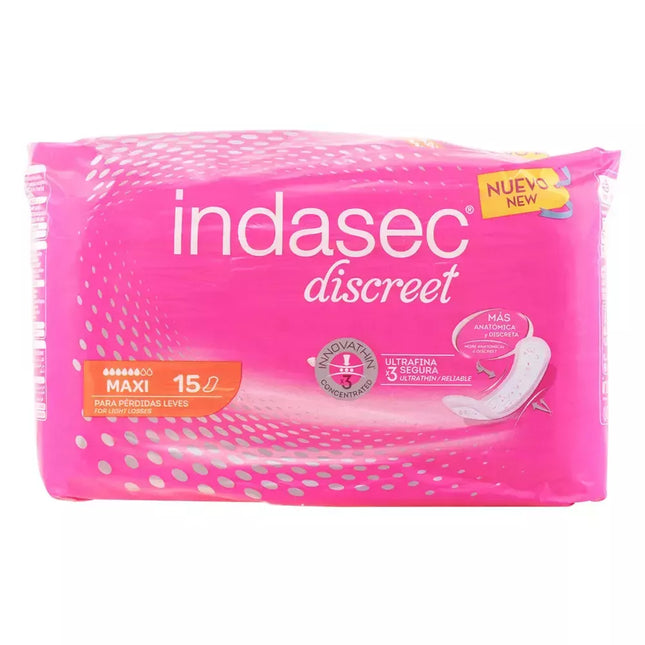 Indasec Compresinės Absorbcijos Priemonės Maxi 15 vnt.