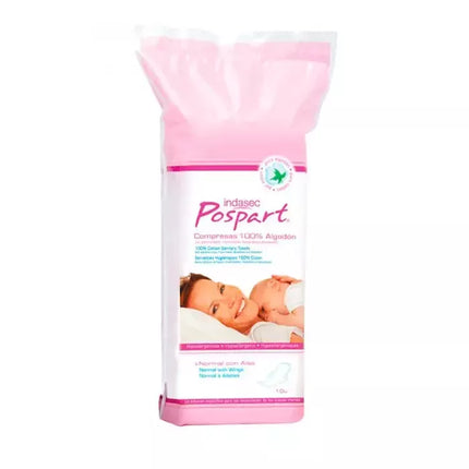 Indasec Poppemdusiškos Higienos Pakuotės Su Sparneliais 10VNT