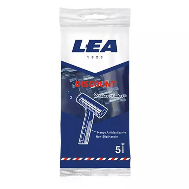 LEA nuolaida 2 ašmenų skustuvų rinkinys, 5 vnt.