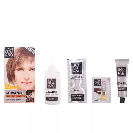 Llongueras Color Advance Plaukų dažai 8 Šviesūs peleniniai blondiniai