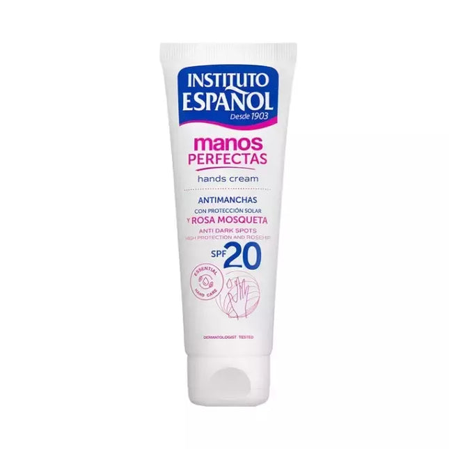 Instituto Español Rankų kremas nuo tamsių dėmių su SPF20, 75ml