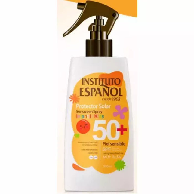 INSTITUTO ESPAÑOL Kremas Saulės Purškalas Vaikams SPF50+ 300ml Jautriai Odai
