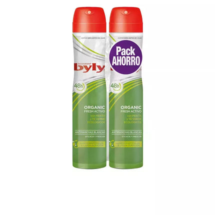 Byly Organic Extra Fresh Dezodorantas Purškiklis 2x200ml