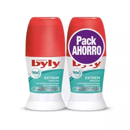 Dezodorantas su rutuliniu aplikatoriumi BYLY Extrem Freshness 2x50ml