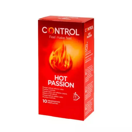Control "Hot Passion" prezervatyvai, šildantis efektas, 10 vnt.