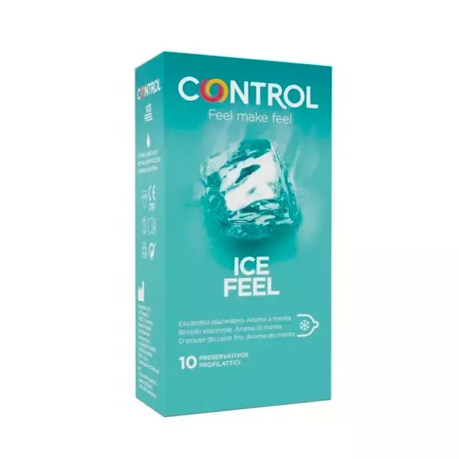 Kontroliniai prezervatyvai "Ice Feel" 10 vnt. CONTROL