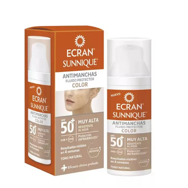 Ecran Sunnique kreminė apsauga nuo dėmių su SPF50, 50ml