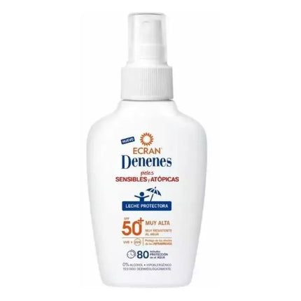 Denenes Saulės apsaugos purškiamas pienelis SPF50+ jautriai odai 100ml