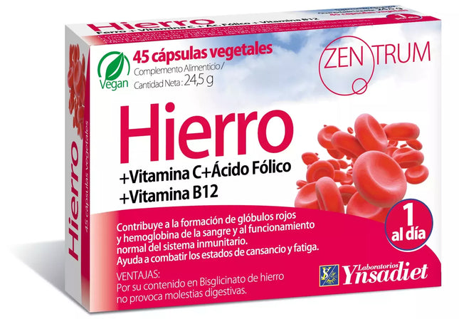 Ynsadiet Zentrum Geležis 45 Kapsulės