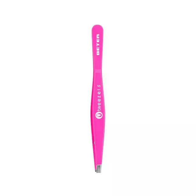 Rožiniai magnetiniai pincetai su tiesiu galiuku Beter