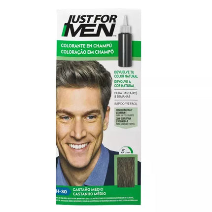 Just For Men Šampūninis dažiklis, vidutiniškai rudas, 30ml
