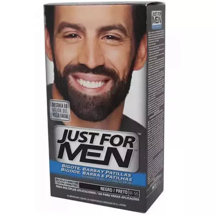 Just For Men ūsams ir barzdai, tikra juoda, 28,4 g