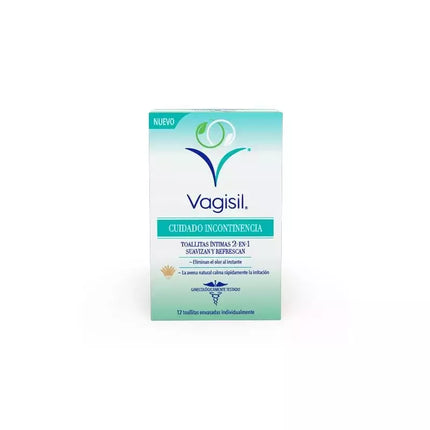 Vagisil Intymios higienos servetėlės nuo šlapimo nelaikymo, 12 vnt.