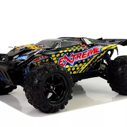 Nuotoliniu būdu valdomas ralio automobilis 1:18 geltonas ENOZE 9302E, greitis 45 km/h