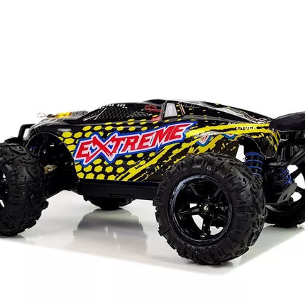 Nuotoliniu būdu valdomas ralio automobilis 1:18 geltonas ENOZE 9302E, greitis 45 km/h