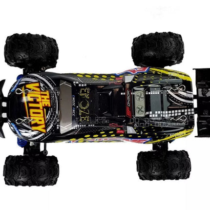 Nuotoliniu būdu valdomas ralio automobilis 1:18 geltonas ENOZE 9302E, greitis 45 km/h