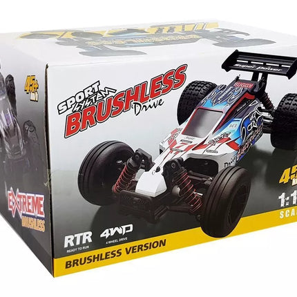 Nuotoliniu būdu valdomas ralio automobilis 1:18 mėlynas ENOZE 9302E, greitis 45 km/h