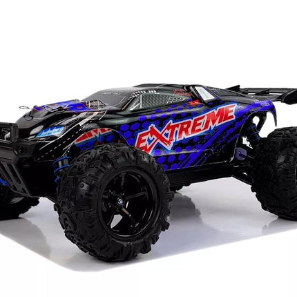 Nuotoliniu būdu valdomas ralio automobilis 1:18 mėlynas ENOZE 9302E, greitis 45 km/h