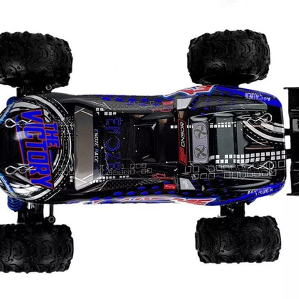 Nuotoliniu būdu valdomas ralio automobilis 1:18 mėlynas ENOZE 9302E, greitis 45 km/h