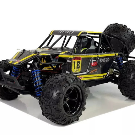 Nuotoliniu būdu valdomas bekelės bagis 1:18 geltonas ENOZE 9303E 45 km/h