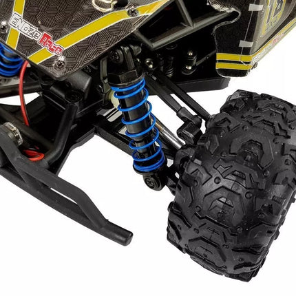 Nuotoliniu būdu valdomas bekelės bagis 1:18 geltonas ENOZE 9303E 45 km/h