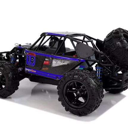 Nuotoliniu būdu valdomas bekelės bagis 1:18 mėlynas ENOZE 9303E 45 km/h