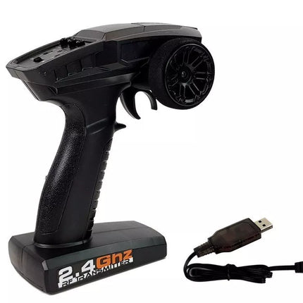 Nuotoliniu būdu valdomas bekelės bagis 1:18 mėlynas ENOZE 9303E 45 km/h