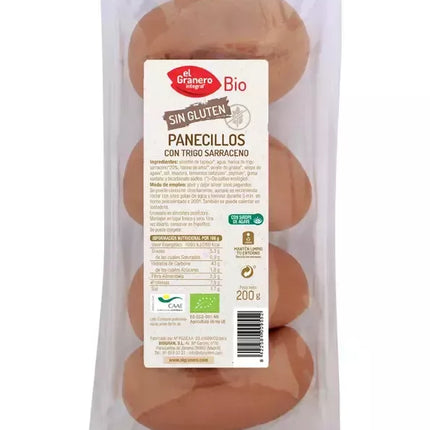 Granero Griki duonos be gliuteno ekologiškos 4 vnt.