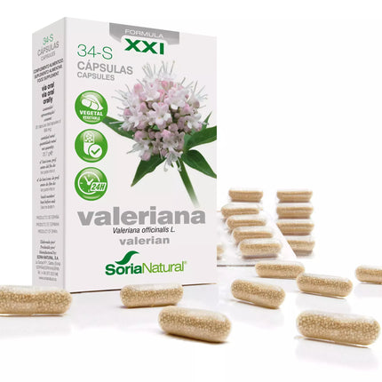 Soria 34-S Valerijonas 600 mg 30 ilgalaikio atpalaidavimo kapsulės