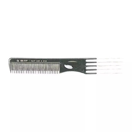 Eurostil 5 Dantukų Metalinis Šukų Specialus Juodas 1vnt