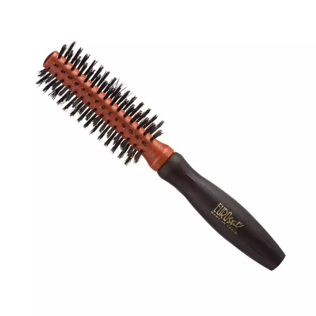 Eurostil Šernų Šerių Apvalus Šepetys Su Guminė Rankena 15mm 1vnt