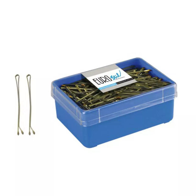 Eurostil Cabello Caja Miniclips Bronze 25mm 700vnt