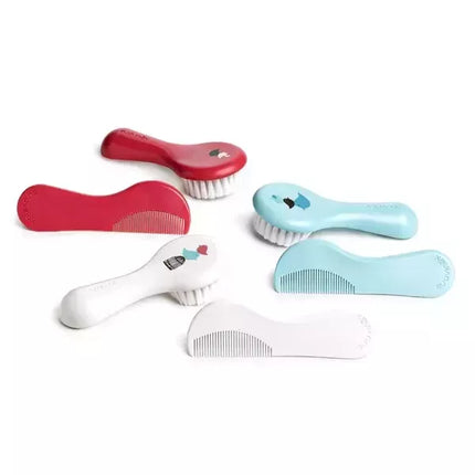 Suavinex Rožinis šukų ir šepečio rinkinys