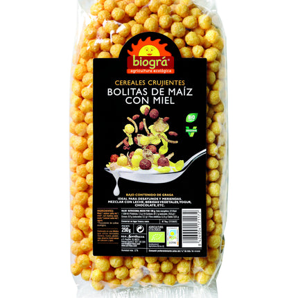 Biográ Kukurūzų spurgučiai su medumi 250g Biogra Bio