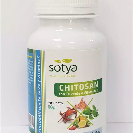 Sotya Chitozanas Žaliąja Arbata Vit C 100 Kapsulių