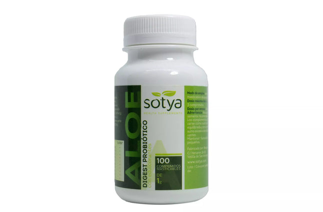 Sotya Aloe Digest Probiotikas 100 kramtojamųjų tablečių 1g