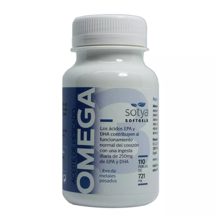 Sotya Žuvų taukų Omega 3 721 mg 110 perlų