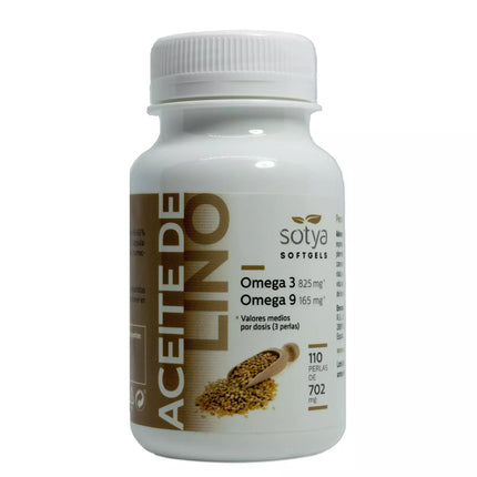 Sotya linų aliejus 702 mg 110 perlo