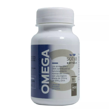 SOTYA Žuvų taukų Omega 3 1400 mg 50 perlai