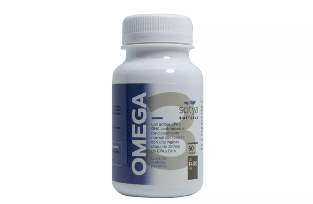 SOTYA Žuvų taukų Omega 3 1400 mg 50 perlai