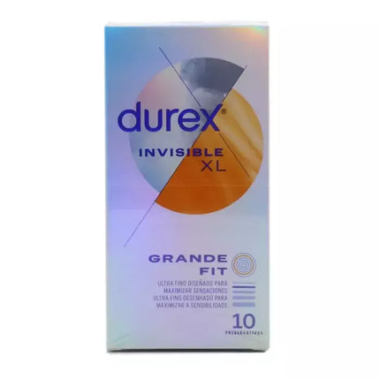 Durex Invisible XL itin ploni prezervatyvai 10 vnt.