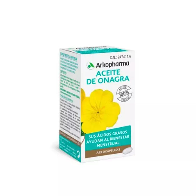 Arkopharma sėmenų aliejus (evening primrose oil) 100 kapsuli