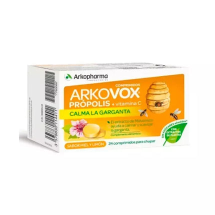Arkopharma Arkovox Propolis + Vitamin C 24 Medaus-Citrinosios Tabletės