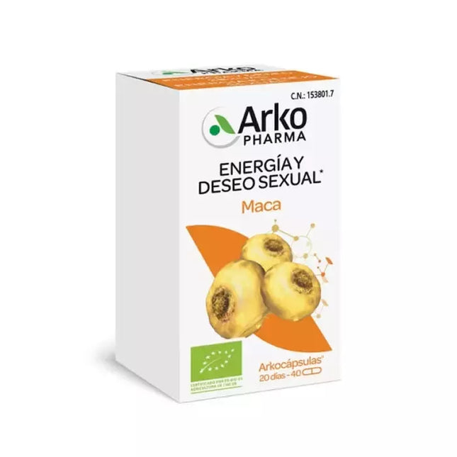 Arkopharma Arkocápsulas Maca 40 Kapsulių